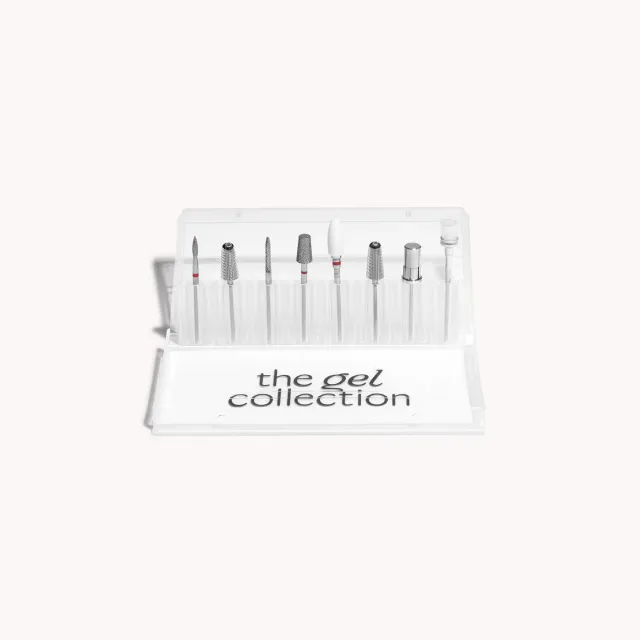The Gel Collection Nail Drill Bit Case oppbevaring 24 bits