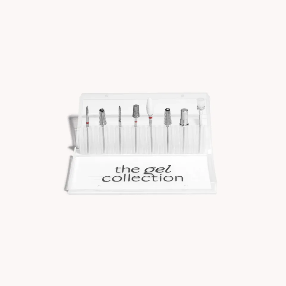 The Gel Collection Nail Drill Bit Case oppbevaring 24 bits