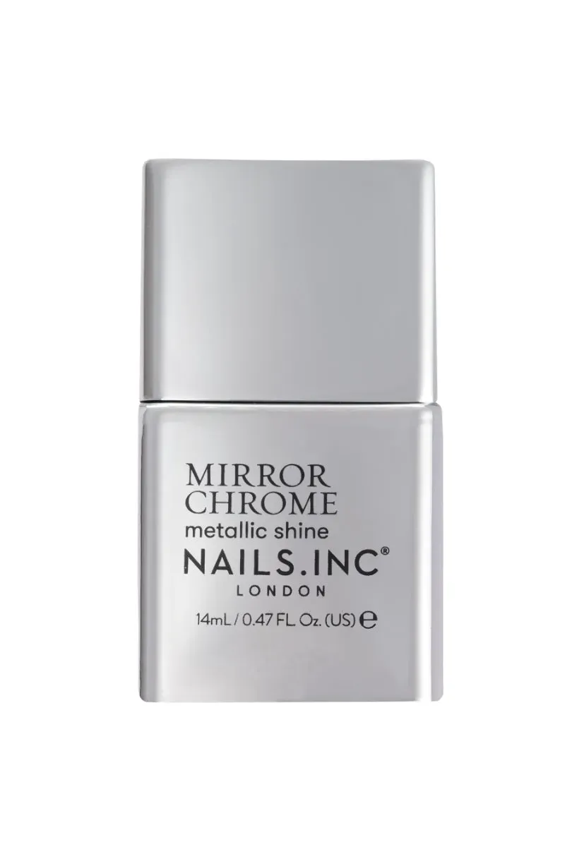 Nails Inc Mirror Chrome Silver Served neglelakk sølv