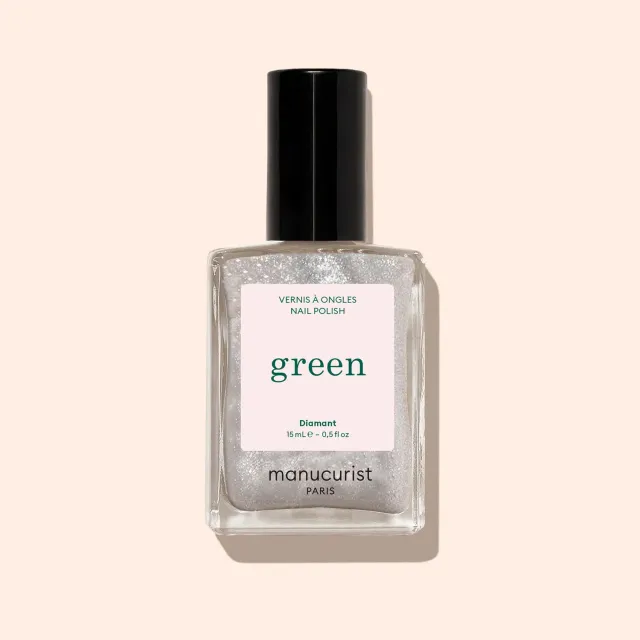 Manucurist Green Diamant neglelakk sølv glitter