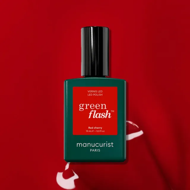 Manucurist Green Flash Red Cherry gellakk rød