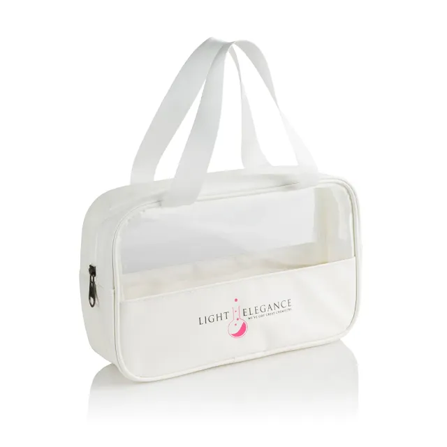 Light Elegance Cosmetic Bag sminkeveske med logo og vindu