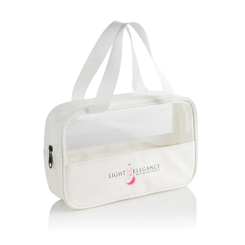 Light Elegance Cosmetic Bag sminkeveske med logo og vindu
