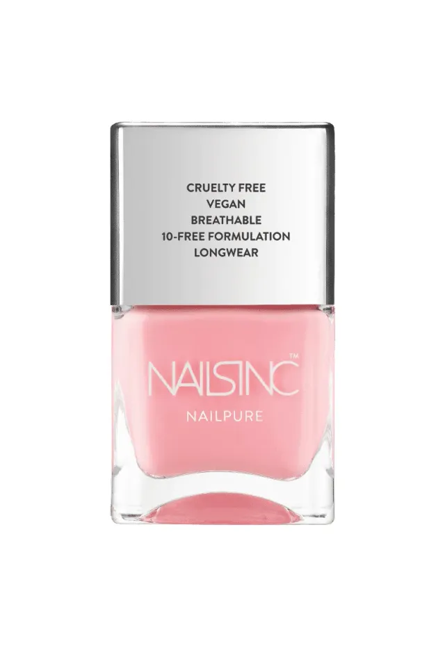 Nails Inc NailPure Mayfair Mansion Mews neglelakk rosa