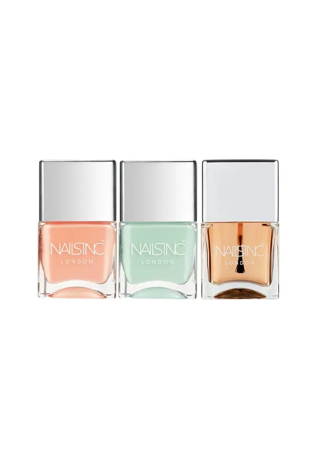 Nails Inc Summer Citrus neglelakksett 4-pk krem