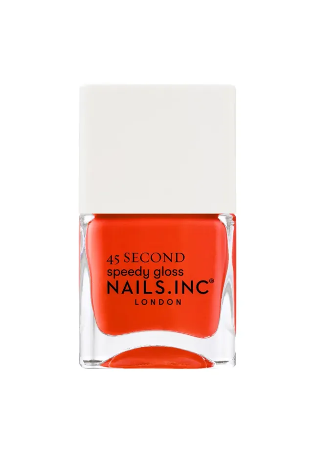Nails Inc 45 Second Speedy Gloss Piccadilly Please oransje