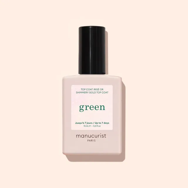 Manucurist Green Glitter Top Coat neglelakk gullglitter