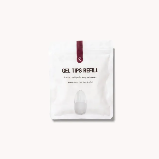 The Gel Collection Gel Tips Round Short refill 60 stk