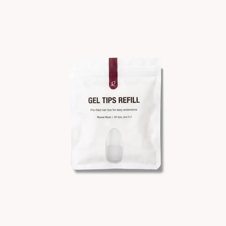 The Gel Collection Gel Tips Round Short refill 60 stk