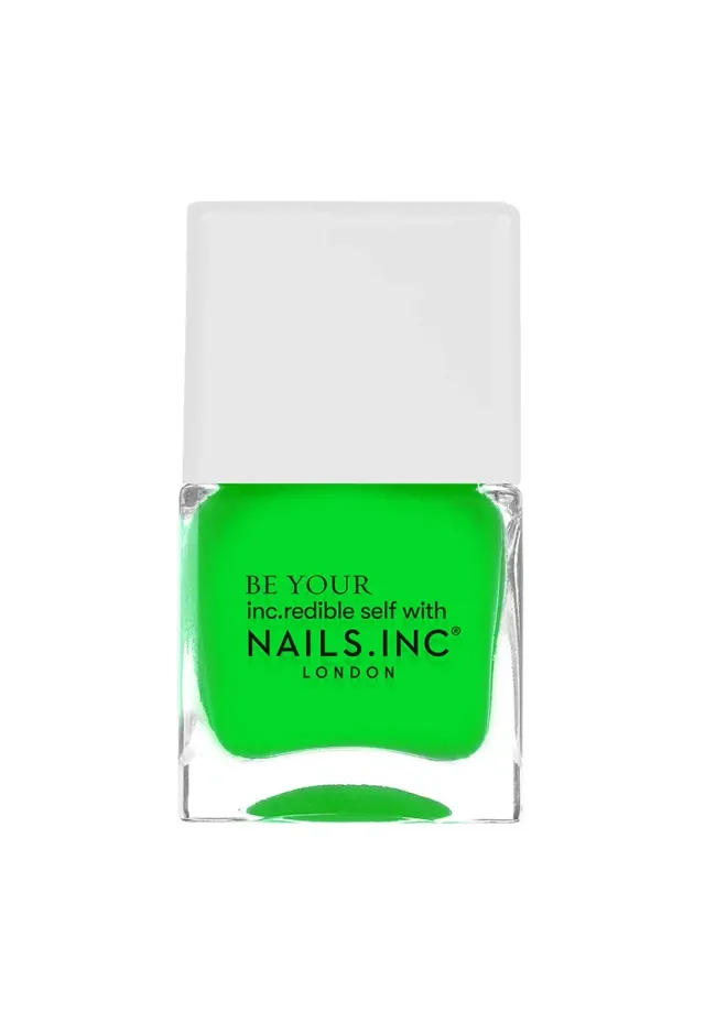 Nails Inc Golden Square Neon neglelakk grønn