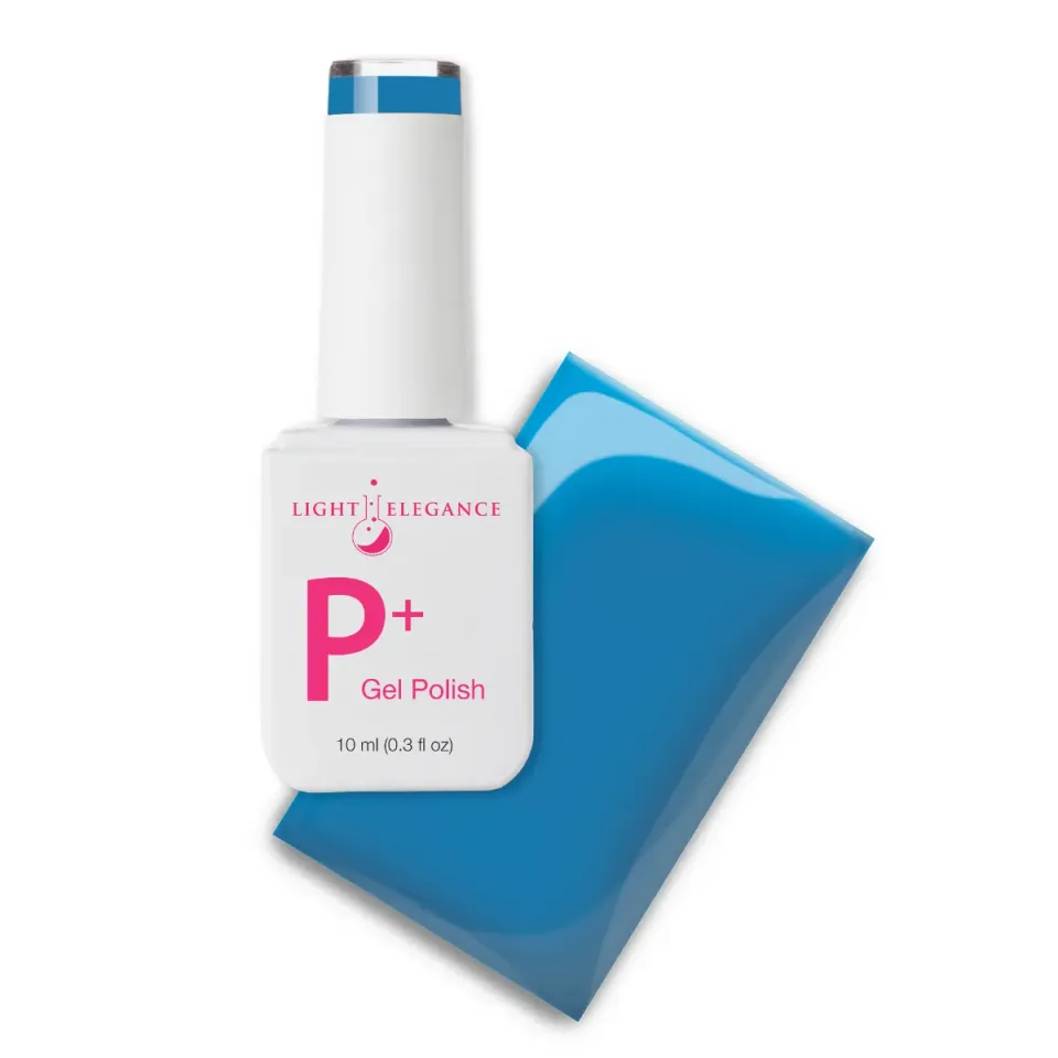 Light Elegance P+ Ocean Jelly gellakk 10 ml akvablå transparent