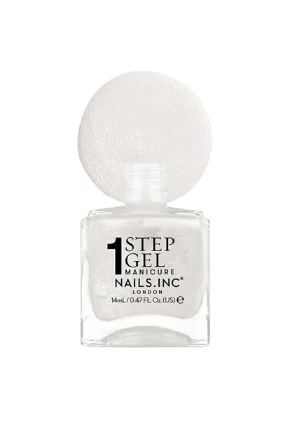 Nails Inc It's Topless Sydney neglelakk hvit shimmer