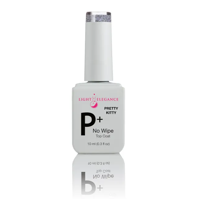 Light Elegance P+ Pretty Kitty top coat 10 ml magnetisk opal