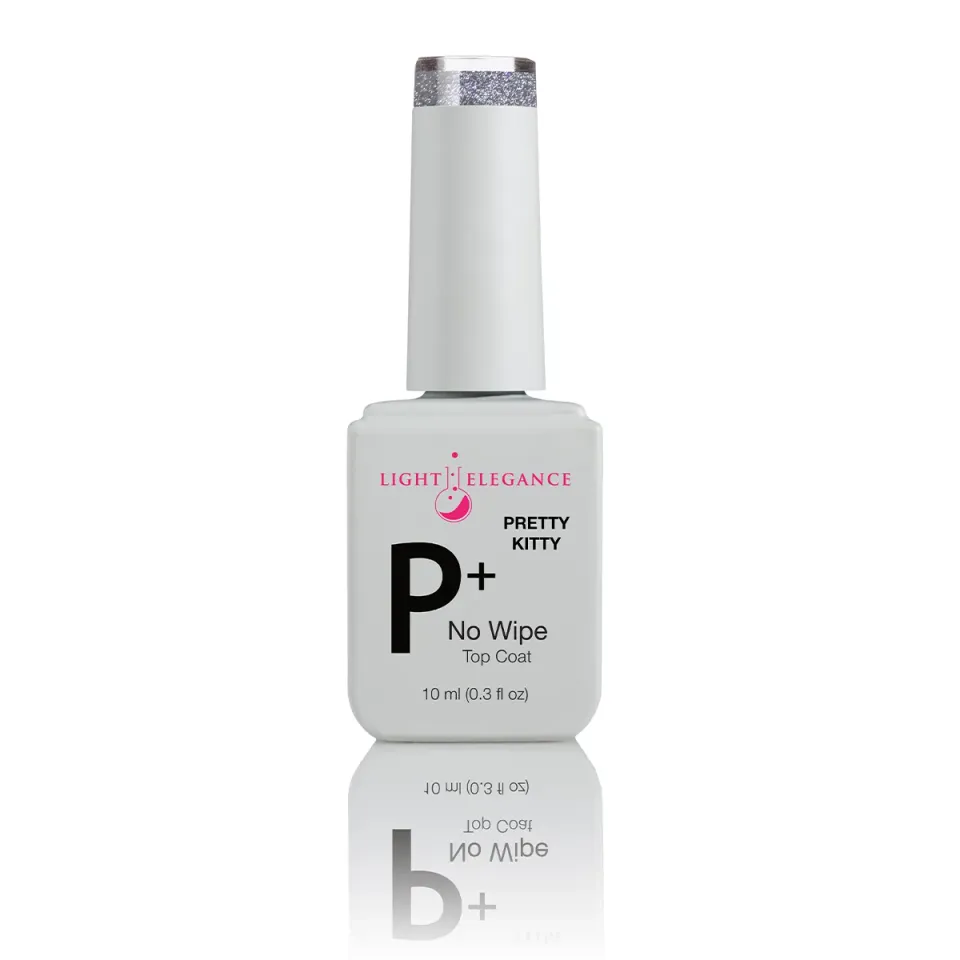 Light Elegance P+ Pretty Kitty top coat 10 ml magnetisk opal