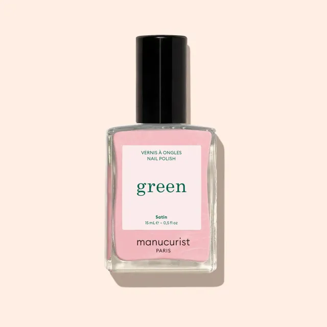 Manucurist Green Satin neglelakk perlemor rosa