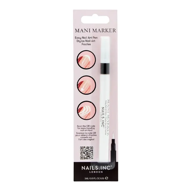 Nails Inc Mani Marker Bright White neglekunst penn hvit