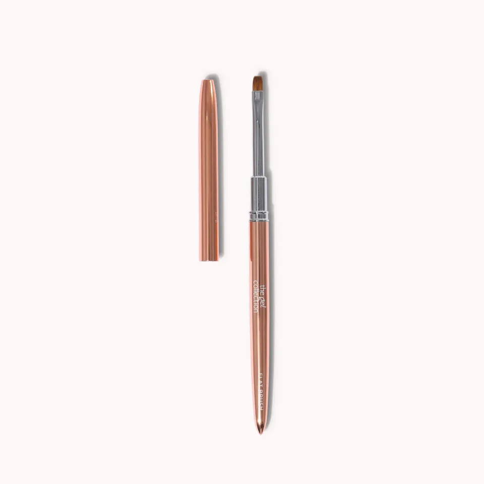 The Gel Collection Flat Brush Premium pensel bred holdbar