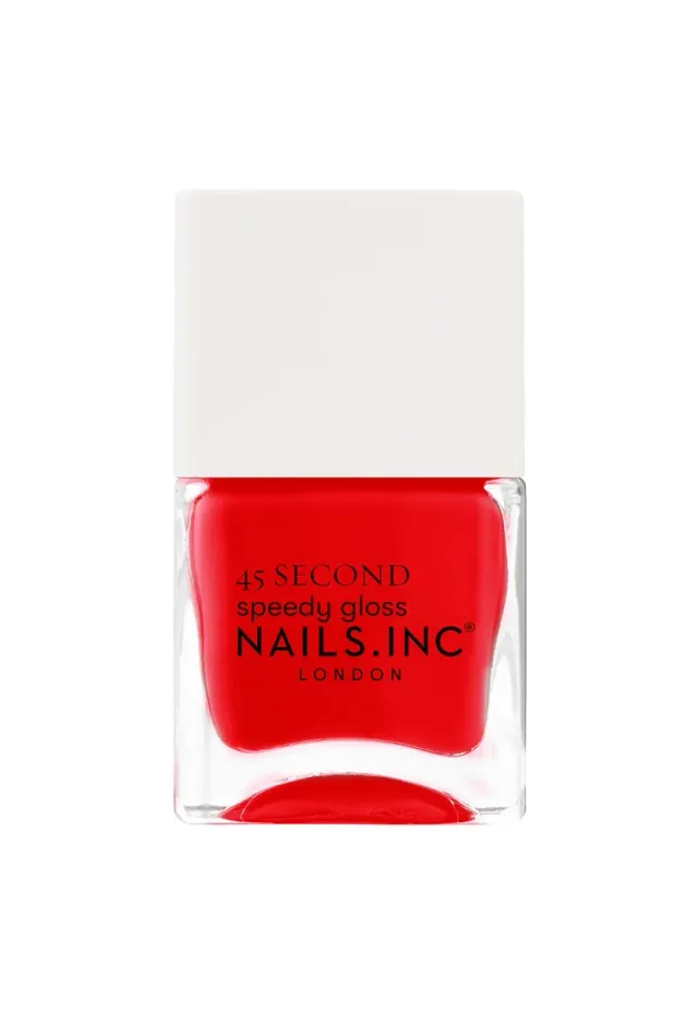 Nails Inc 45 Second Paddington Peace Out neglelakk rød
