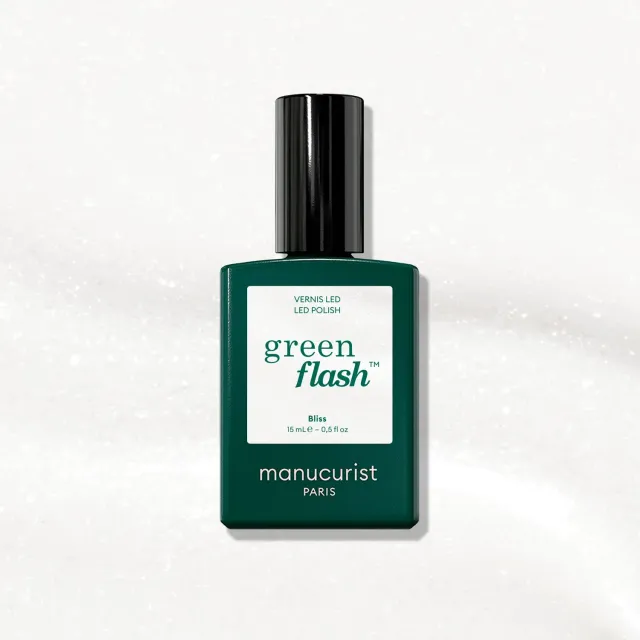 Manucurist Green Flash Bliss gellakk hvit perlemor 21 dager
