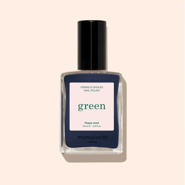 Manucurist Green Poppy Seed neglelakk gråblå dekkende