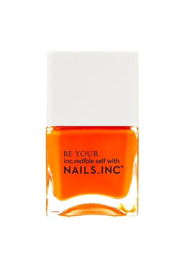 Nails Inc Walker's Court neglelakk neon oransje vegansk