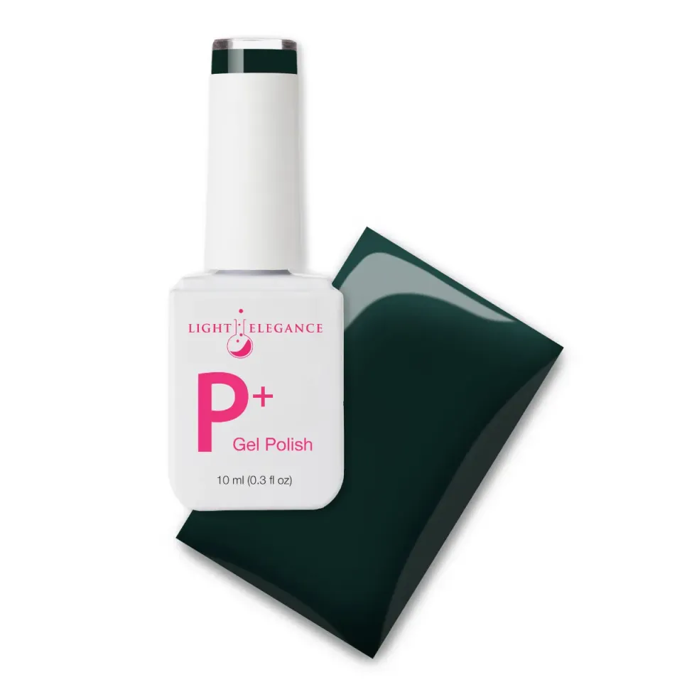 Light Elegance P+ Luxurious gelelakk 10 ml mørk blågrønn