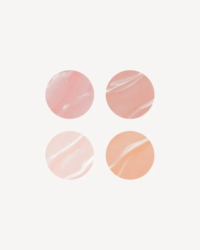 The Gel Collection 21FREE+ Up Close gellakk 4-pk nude glass
