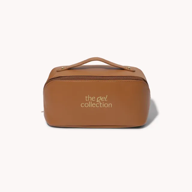 The Gel Collection Travel Bag negleveske brunt PU-skinn