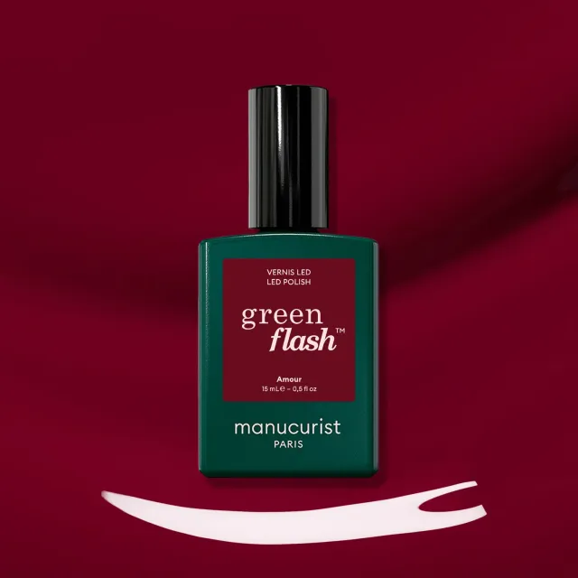 Manucurist Green Flash Amour gelelakk LED burgunder