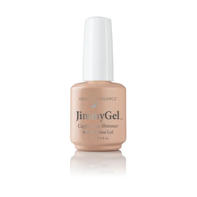 Light Elegance JimmyGel Cappuccino Shimmer byggelakk brun shimmer