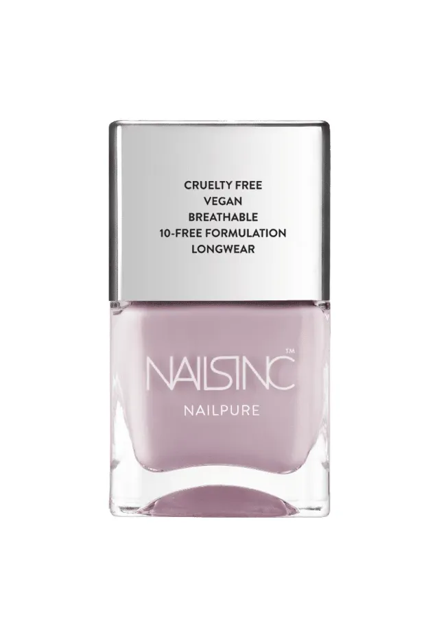 Nails Inc London NailPure Hampstead Mews neglelakk lilla vegansk
