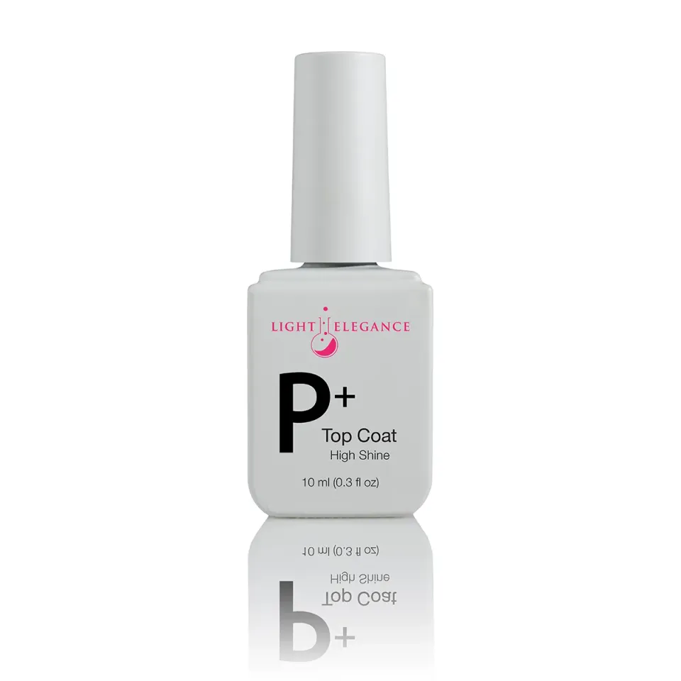 Light Elegance P+ High Shine toppcoat 10 ml soak-off glans