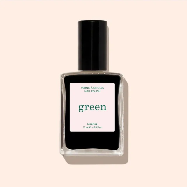 Manucurist Green Licorice neglelakk svart dekkende