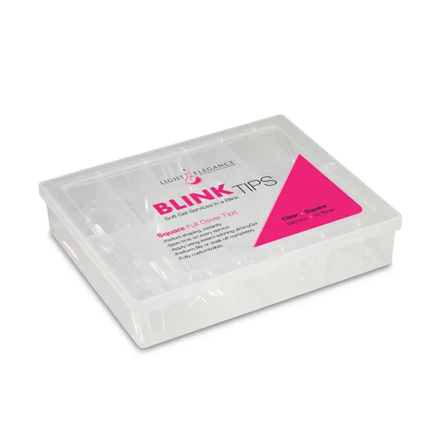 Light Elegance BLINKTips Square negletipper 240 stk fleksibel
