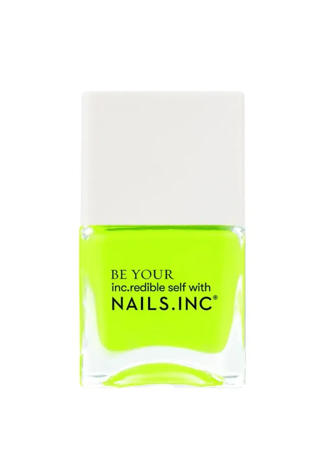 Nails Inc Knightrider's Street neglelakk neon gul