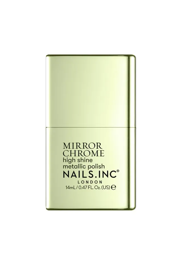 Nails Inc Go Your Chrome Way neglelakk olivengrønn chrome