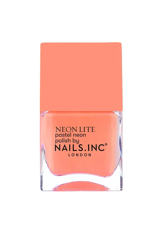Nails Inc Neon Lite Brighton Grove neglelakk neon oransje