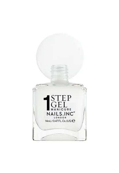 Nails Inc It's Topless Emma 1-Step Gel neglelakk hvit