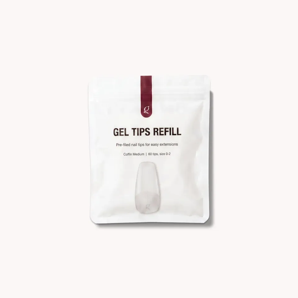 The Gel Collection Gel Tips Coffin Medium refill 60 stk