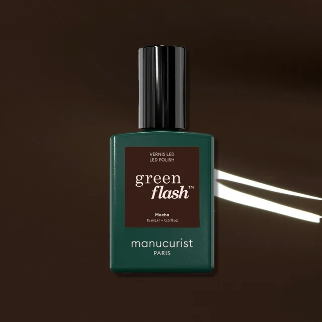Manucurist Green Flash Mocha gellakk mørk brun