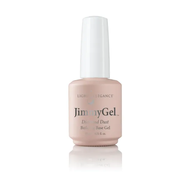 Light Elegance JimmyGel Diamond Dust byggel rosa 10 ml shimmer