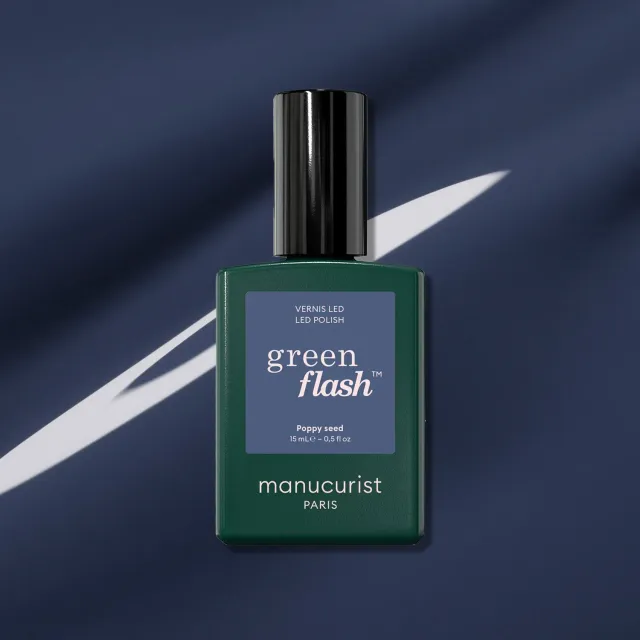 Manucurist Green Flash Poppy Seed gellakk gråblå