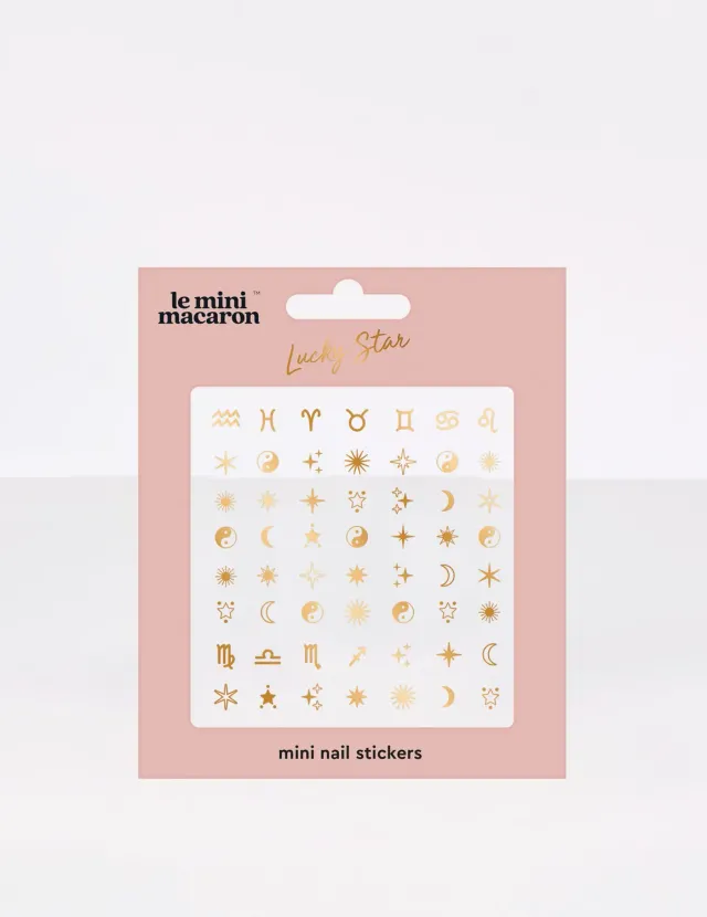 Le Mini Macaron Lucky Star neglesickers gull stjernetegn