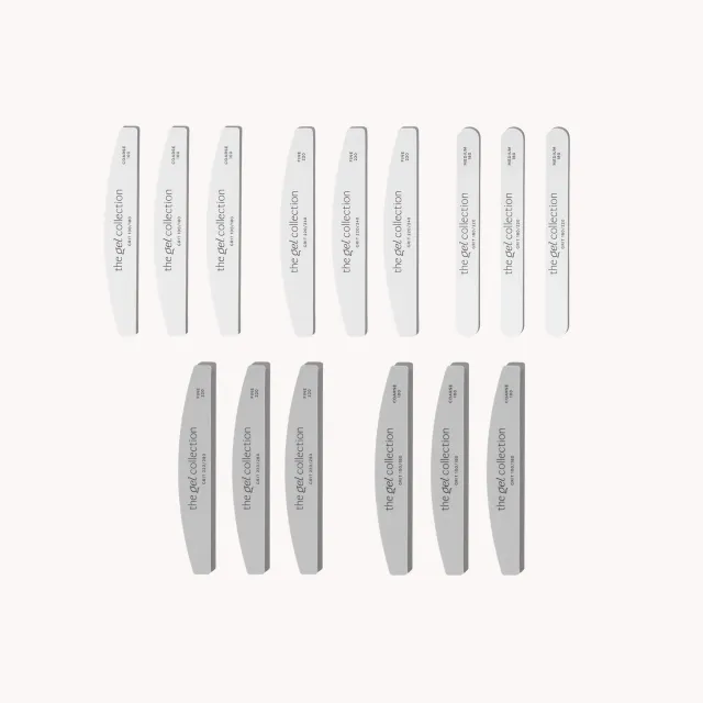 The Gel Collection All Inclusive neglefilsett 15 stk grov fin
