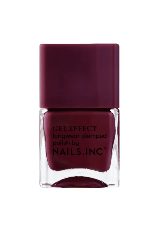 Nails Inc Kensington High Street neglelakk rød gel-effekt