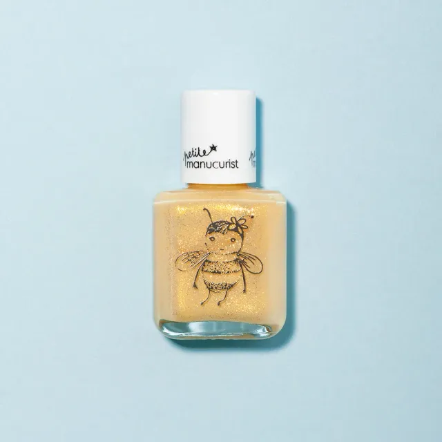 Manucurist Pia the Bee barne neglelakk gul glitter