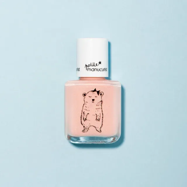 Manucurist Joy the Bear barne-neglelakk fersken glitter