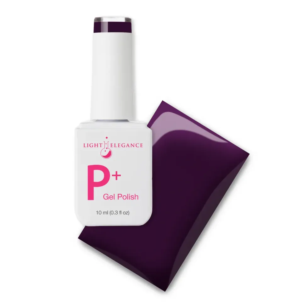 Light Elegance P+ Dirty Little Secret gellakk 10 ml mørk plomme