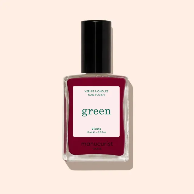 Manucurist Green Violeta neglelakk burgunderlilla