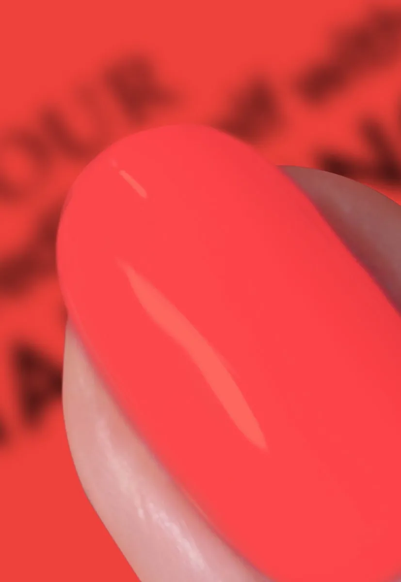 Nails Inc Neon Coral Street neglelakk korall neon